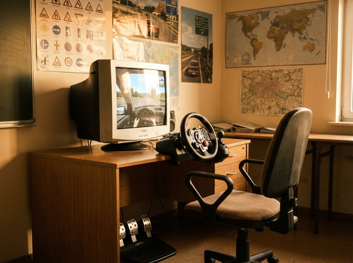 Moderne lesauto van AutoRij Voorbeeld